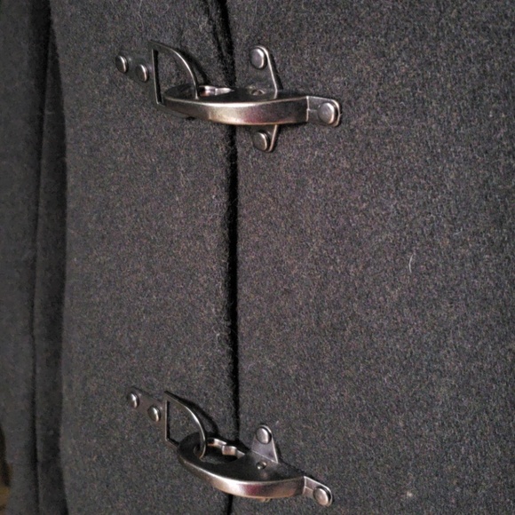 Like-New, Unique Charcoal-Green Coat - Picture 4 of 8